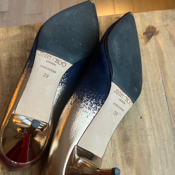 Jimmy Choo Women's navy blue Pumps - Picture 6 of 9